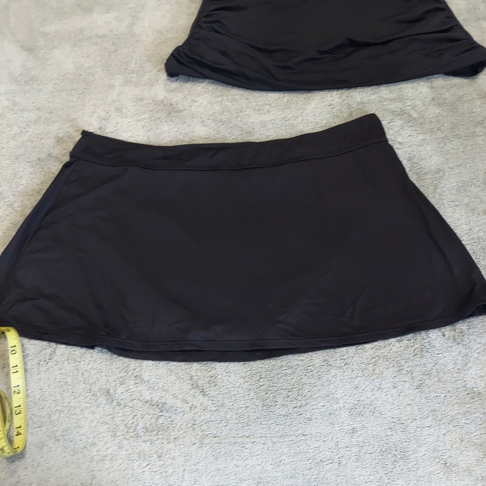Anne Cole Swim Skirt - BLACK